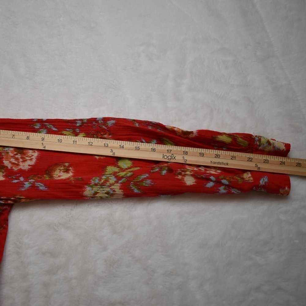 Pendleton Floral Blouse Sz XL 100% Cotton Peasant Cottagecore Whimsygoth - Picture 14 of 15